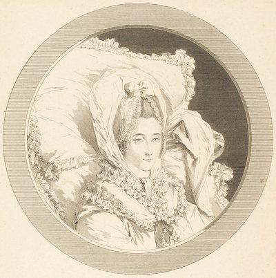 Letzte Stunde der Baronne de Rebecque von Augustin de Saint-Aubin