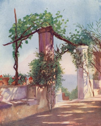 Terrasse des Palazzo Ruffolo, Ravello von Augustine Fitzgerald