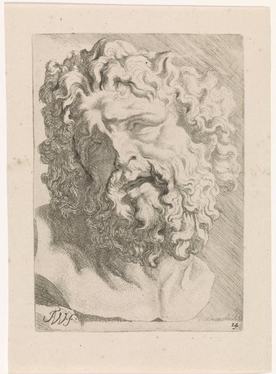 Kopf des Laokoon von Augustinus Terwesten (I)
