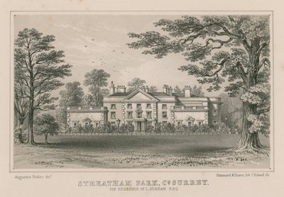 Streatham Park, die Residenz von L. Jordan von Augustus Butler