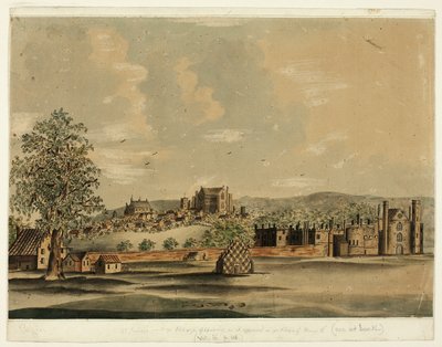 St. James mit dem Dorf Charing, wie es in der Herrschaft von Heinrich VIII erschien von Augustus Charles Pugin