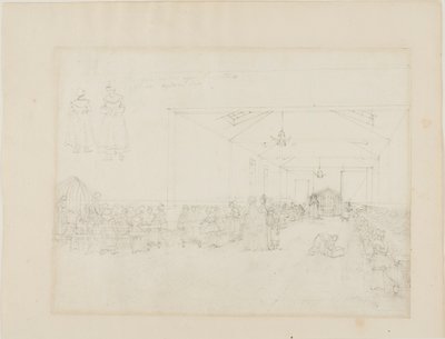 Studie für Speisesaal, Asyl von Augustus Charles Pugin