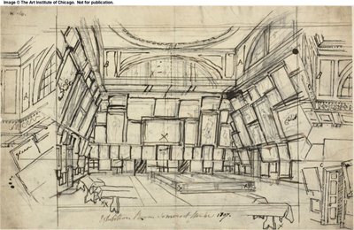 Studie für Ausstellungsraum, Somerset House, aus Microcosm of London von Augustus Charles Pugin