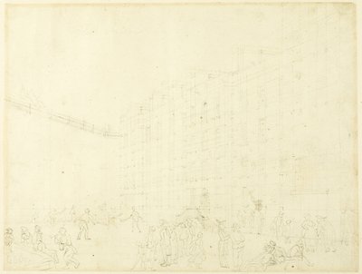Studie für Fleet Prison, aus Microcosm of London von Augustus Charles Pugin
