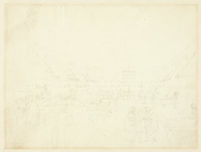 Studie für Krankenhaus, Middlesex, aus Microcosm of London von Augustus Charles Pugin