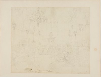 Studie für das House of Commons, aus Microcosm of London von Augustus Charles Pugin