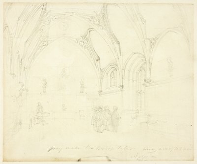 Studie für Lambeth Palace, aus Microcosm of London von Augustus Charles Pugin