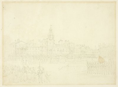 Studie für die Wache, St James Park, aus Microcosm of London von Augustus Charles Pugin