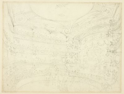 Studie für Royal Circus, aus Microcosm of London von Augustus Charles Pugin