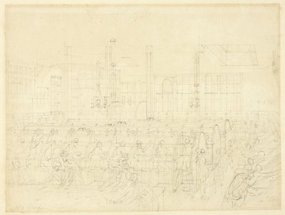 Studie für das Postamt, aus Microcosm of London von Augustus Charles Pugin