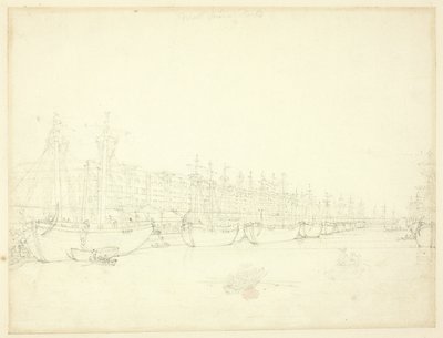 Studie für die West India Docks, aus Microcosm of London von Augustus Charles Pugin