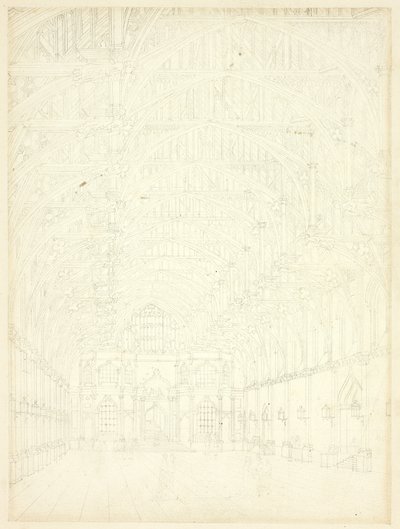 Studie für die Westminster Hall, aus Microcosm of London von Augustus Charles Pugin