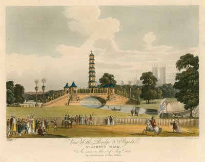 Ansicht der Brücke und Pagode, St. James