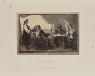 Peter der Große trifft zum ersten Mal auf Katharina, 1858 von Augustus Leopold Egg