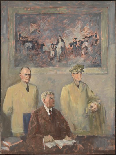 Das Oberkommando - Linkes Panel, 1947-1949 von Augustus Vincent Tack