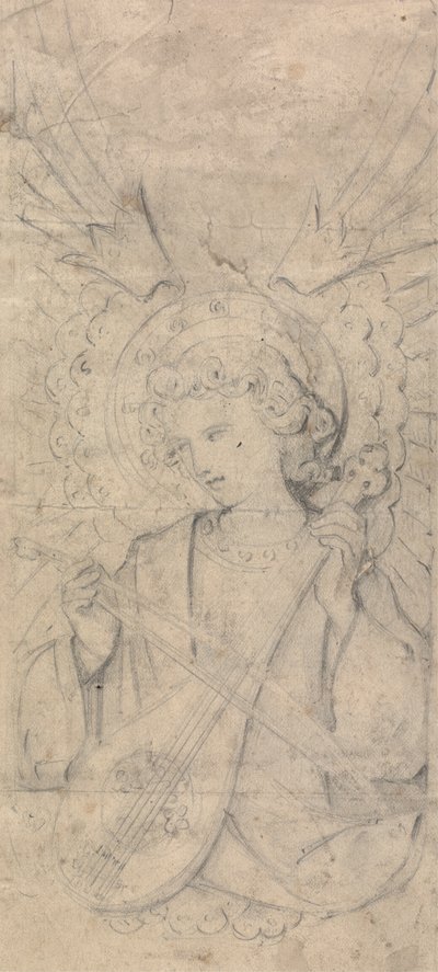 Engel und Instrument, möglicherweise Entwurf für Innenräume von St. Mary