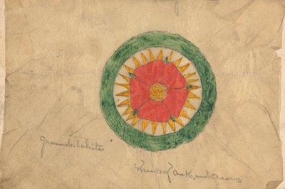 Entwurf für einen Kranz aus Eiche und Eichel, möglicherweise im Zusammenhang mit Entwürfen für den Stuhl des Sprechers von Augustus Welby Northmore Pugin
