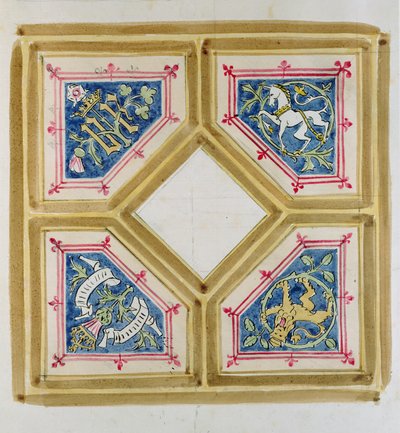 Entwurf für die Decke des House of Commons von Augustus Welby Northmore Pugin
