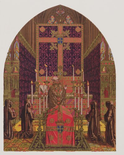 Kirchliches Design, Das Glossar der kirchlichen Ornamente und Kostüme, Lithographie von H.C. Maguire, 1844 von Augustus Welby Northmore Pugin