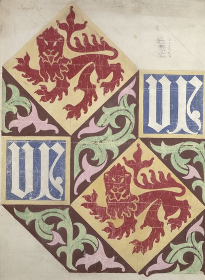 Bodendesign für das Parlament von Augustus Welby Northmore Pugin