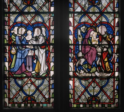 Marienkapellenfenster mit Szenen aus dem Leben der Jungfrau Maria (Detail) von Augustus Welby Northmore Pugin