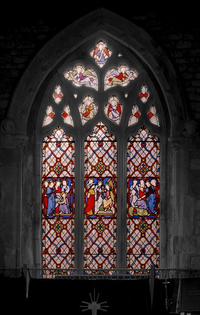 Auferweckung des Lazarus, die Marien am Grab und die Auferweckung der Tochter des Jairus von Augustus Welby Northmore Pugin