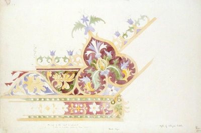 Entwurf für eine Tischplatte von Augustus Welby Pugin