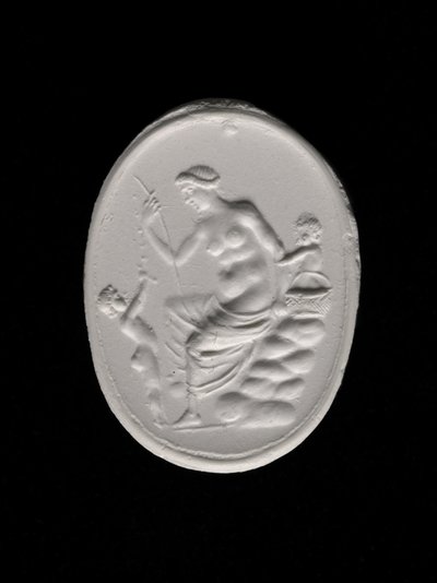 Eindruck eines Ringsteins, der Aphrodite darstellt, ca. 100-70 v. Chr. (Gips) von Aulos Aulos