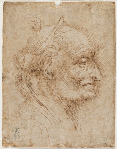 Alter Gewölbekopf rechts, 16. Jahrhundert von Aurelio Luini