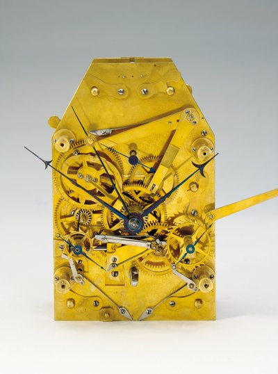 Eine Monatsgehende Bodenstanduhr mit Zeitgleichung und Vollkalender von Austrian School