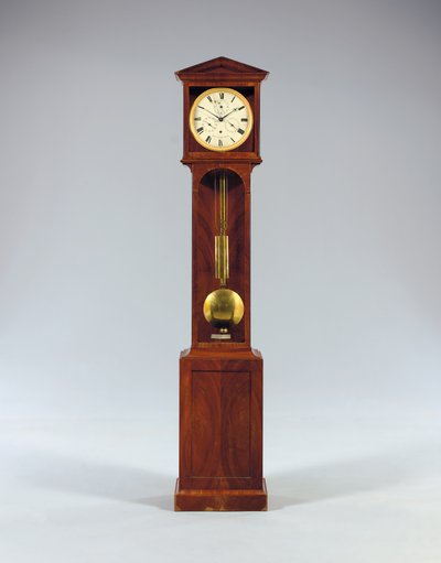 Monatsgehende Bodenstanduhr mit Zeitgleichung und Vollkalender, 1806 von Austrian School