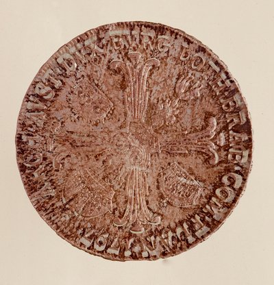 Österreichischer Silberthaler von Kaiser Franz II. (Franz I. von Österreich oder Franz II. des Heiligen Römischen Reiches) (1768-1835) 1797. Durchmesser 4 cm, Neapel, Archäologisches Museum von Austrian School