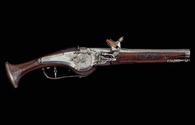 Kärntner (Ferlach) Pistole mit Radschlossmechanismus und internem automatischen Sicherheitssystem, ca. 1650 von Austrian School