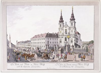 Pfarrkirche und Kloster Mariahilf in Leimggruben von Austrian School