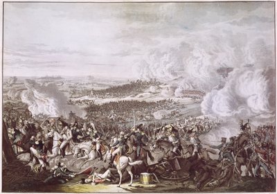 Die Flucht Napoleons (1769-1821) nach der Schlacht von Waterloo, 18. Juni 1815, ca. 1815-30 von Austrian School