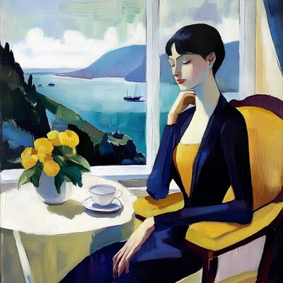 Elegante Meeresansicht von Avanesova Elena