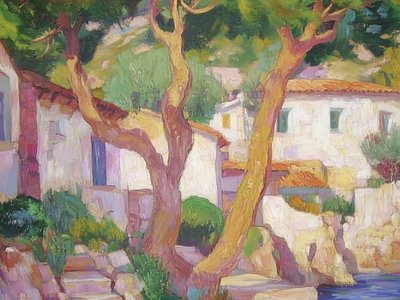 Sonniges Küstendorf von Avanesova Elena
