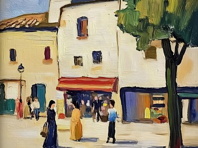 Lebendige europäische Straßenszene von Avanesova Elena