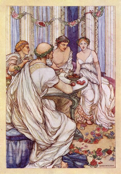 John Keats: Lamia (Farblithographie) von Averil Mary Burleigh