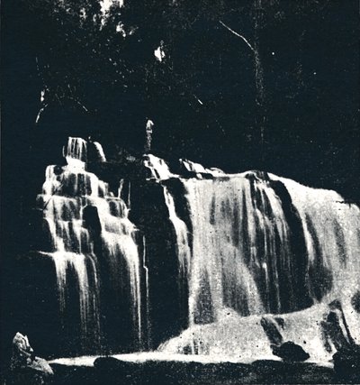 Wasserfall am Rio Dourado Lencoes, 1895 von Axel Frick