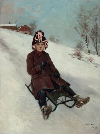 Schlittenfahrt von Axel Hjalmar Ender