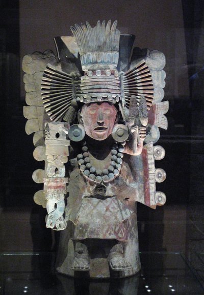 Weihrauchbrenner in Form der Maisgöttin Xilonen, Tlahuac, Spätpostklassische Periode, um 1500 von Aztec