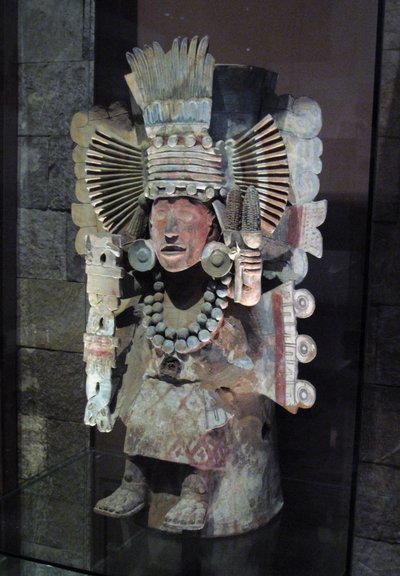 Weihrauchbrenner in Form der Maisgöttin Xilonen, Tlahuac, Spätpostklassische Periode, ca. 1500 von Aztec