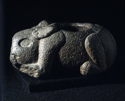 Aztekische Kunst: Ometochtli, Gott des Rausches von Aztec Aztec