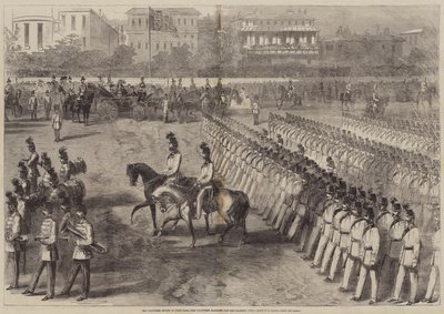 Die Freiwilligenparade im Hyde Park, die Freiwilligen marschieren an Ihrer Majestät vorbei von B. Clayton