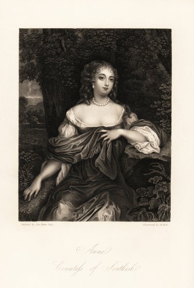 Porträt von Anne Carnegie, Gräfin von Southesk von B. Holl