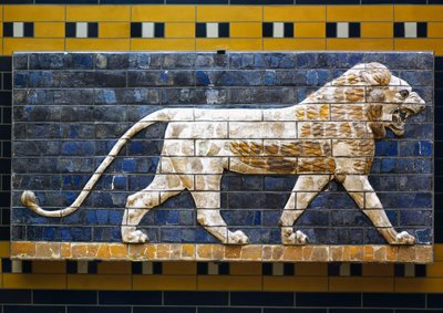 Ein Löwe (Detail) von Babylonian