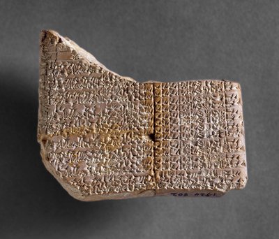 Astronomische Tafel aus Kish, die Auf- und Untergänge der Venus aus den ersten 6 Jahren der Herrschaft des Königs von Babylon aufzeichnet, 7. Jahrhundert von Babylonian