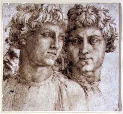 Studie von Köpfen von Baccio Bandinelli