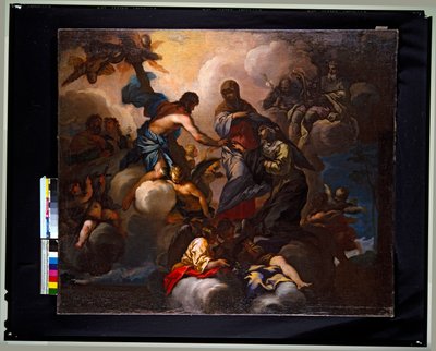 Modello, Mystische Hochzeit der Heiligen Katharina von Siena von Baldassare Franceschini
